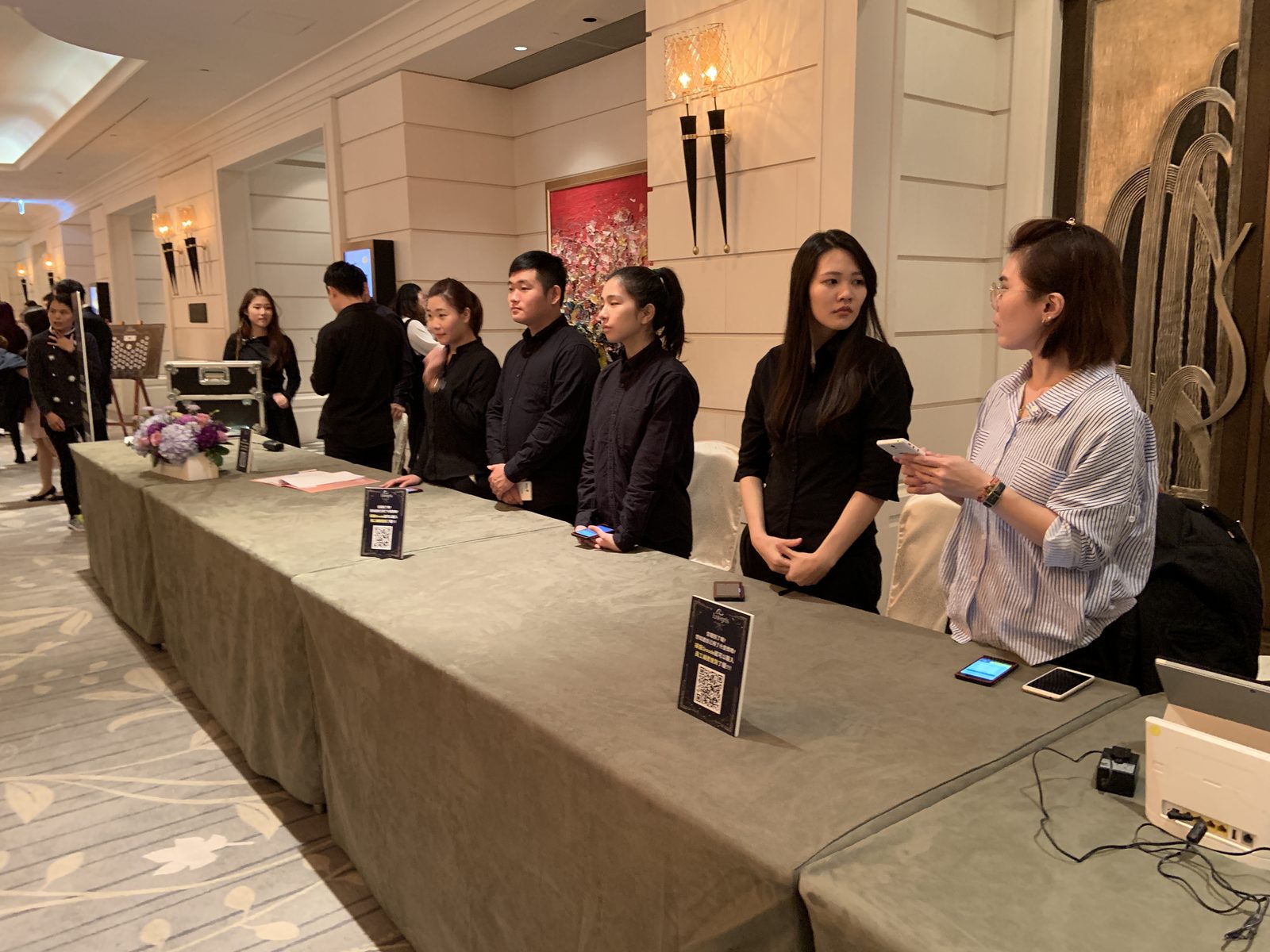 藍訊科技執行 英特格 Entegris QR Code快速報到 & 電腦抽獎尾牙 & 手機查詢中獎